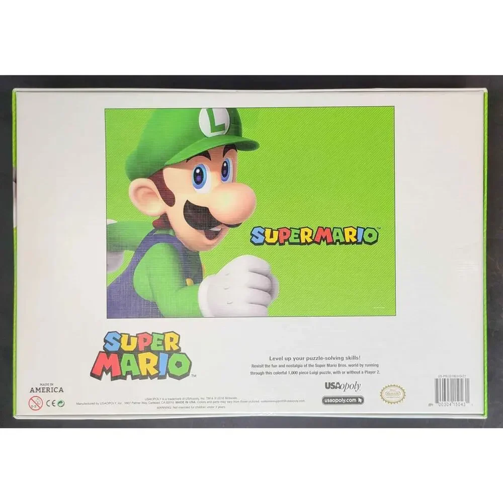 Super Mario 1000 Piece Premium Puzzle by USAopoly Featuring Luigi